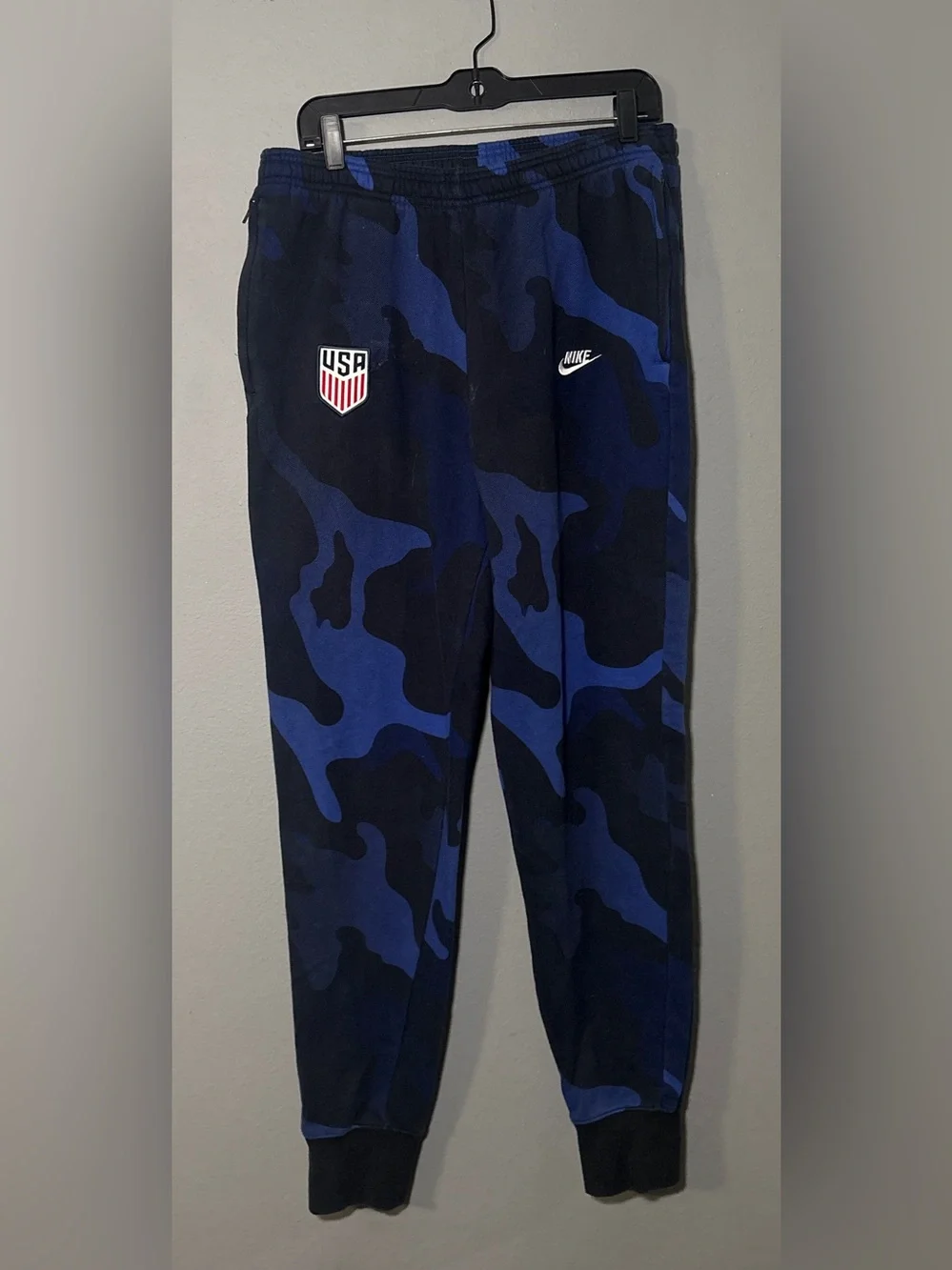 Nike Blue Camo USA Crest Jogger Pants